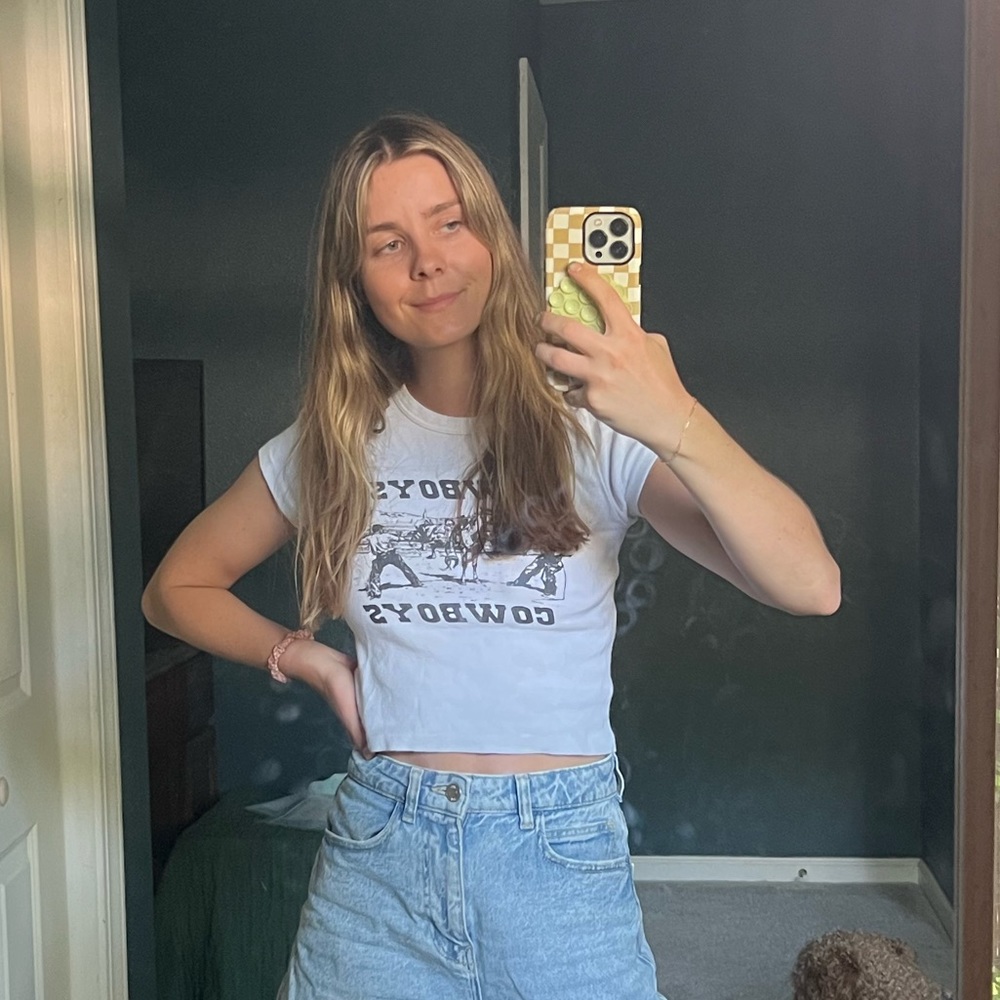 Cowboys brandy Melville baby tee
